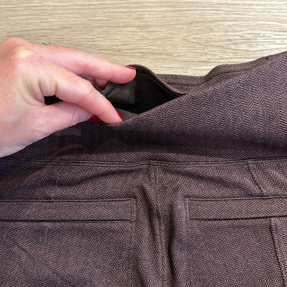 Athleta Delancey Herringbone Tight Burgundy Size XS - Picture 7 of 7